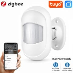 Tuya Mini PIR-bewegingssensor Zigbee voor wandmontage voor huisautomatisering