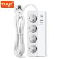 Tuya Smart WiFi 10A power strip with 4 Schuko sockets, 2 USB and 2 Type-C