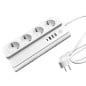 Multiprise Tuya Smart WiFi 10A avec 4 prises Schuko, 2 ports USB et 2 ports Type-C