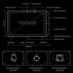 Tuya Max – panneau de commande pour maison intelligente, écran tactile Retina 10.1 pouces