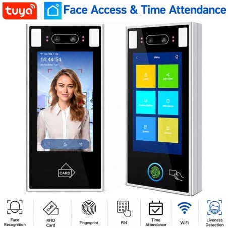Tuya controllo accessi Smart WiFi 5 pollici con riconoscimento facciale e presenze