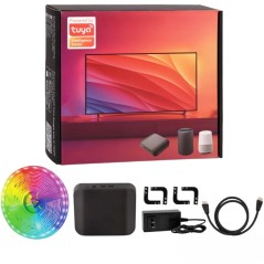 Tuya Kit Rétroéclairage TV RGBIC Boîtier HDMI Sync 4K HDR