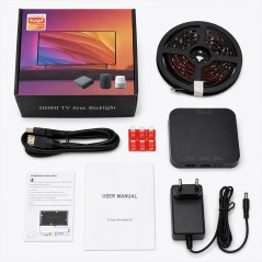 Tuya Kit Retroilluminazione TV RGBIC HDMI Sync Box 4K HDR