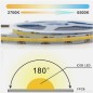 COB CCT LED‑Streifen DC24V mit 640 LEDs pro Meter, 5 Meter COB CCT LED‑Streifen DC24V mit 640 LEDs pro Meter, 5 Meter