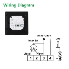 eWeLink Smart WiFi-Thermostat 5 A Warmwasserheizung