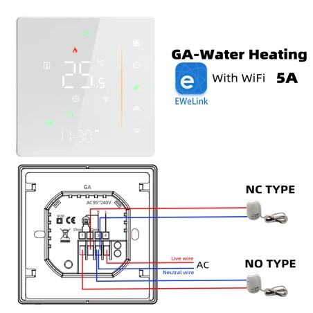 eWeLink Smart WiFi Water Heating Thermostat BHT-006GAW