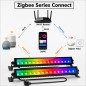 Tuya Barra Lineare LED RGB+CCT Smart Zigbee IP65 da Esterno Nera