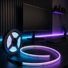 Ruban COB RGB à vue latérale pour l’éclairage décoratif des meubles et des téléviseurs