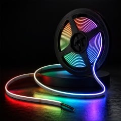 COB RGB Side View LED Strip Roll with multicolor lighting