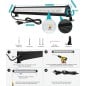 Barra Lineal LED RGB+CCT Smart Bluetooth para Exterior IP66 Negra con App Fi Light