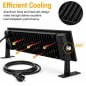 Barra Lineare LED RGB+CCT Smart Bluetooth da Esterno IP66 Nera con App Fi Light