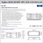 Controlador LED inteligente Zigbee Tuya SPI RGB y RGBW para tiras direccionables de 5-24 V