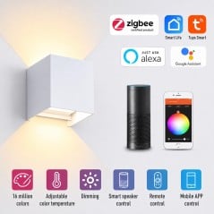 Tuya Smart Zigbee LED-wandlamp met verstelbare op- en neerwaartse beweging