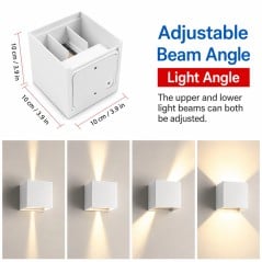 Tuya Smart Zigbee LED-Wandleuchte RGB+CCT 9W Innen Außen