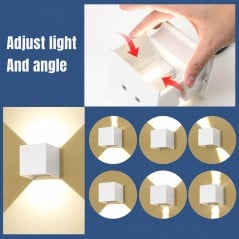 Applique LED Regolabile Smart Tuya WiFi RGB per Interni ed Esterni