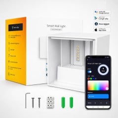 Tuya Smart Zigbee LED-Wandleuchte RGB+CCT 9W Innen Außen