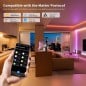 Matter Smart LED-controller via schroefdraad 12-48V met NFC voor dimbare, kleurtemperatuur- en RGBCW-strips