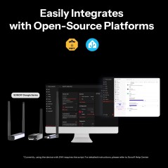 De SNZB-03P R2 met Sonoff-dongles op open-sourceplatforms, met het configuratiescherm op een monitor