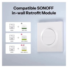 SONOFF MINI-modules compatibel met de E2GS-afdekplaat uit de Fusion Series