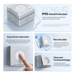 Protección IP65 del EWPB: membrana de silicona, carcasa PC V0 y cierres ocultos