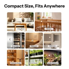 Der SONOFF SNZB-02M im Wohnzimmer, Kinderzimmer, Bad, Keller, Gewächshaus und Terrarium