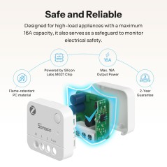 Safety of the MINI-ZB1GP: Silicon Labs MG21 chip, 16 A, self-extinguishing PC