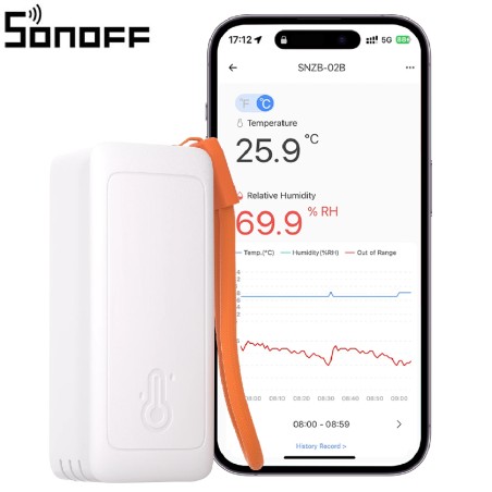 Sonoff AirGuard TH Lite SNZB-02B Intelligenter Zigbee Temperatur- und Feuchtigkeitssensor