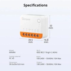 Sonoff Mini R4 Extreme Interruttore intelligente WiFi - Expert4house