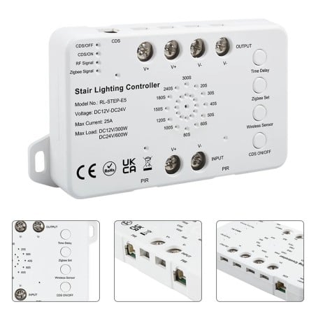 Tuya Smart Zigbee LED Staircase Lighting Controller Kit with Remote Control