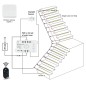 Kit de controlador de iluminación LED para escaleras Tuya Smart Zigbee con control remoto