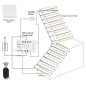 Tuya Smart Zigbee LED Staircase Lighting Controller Kit with Remote Control