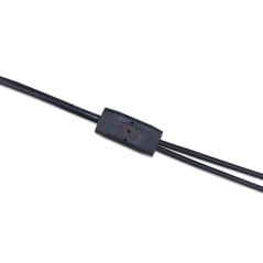 Giunto a Y del cavo sdoppiatore DC stampato in un pezzo unico con la guaina in PVC nero
