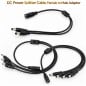 DC 12V Power Y Splitter Cable 5.5 x 2.1mm Female to Male