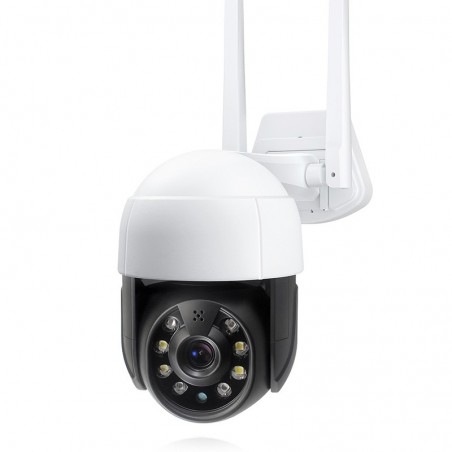 Tuya 5.0MP Impermeable Mini WiFi Cámara Compatible Alexa Google