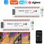 Tuya Smart Staircase Control Panel LED 32 Steps WiFi or Zigbee with PIR Sensors