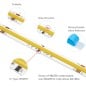 5 meter WS2811 adresseerbare CCT COB LED-strip met 576 LED's per meter, DC24V