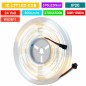 Striscia LED COB CCT Indirizzabile WS2811 da 576 LED al Metro DC24V 5 Metri