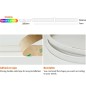 Addressable RGB+CCT COB Neon LED Strip WS2805 24V IP68 Waterproof 5 Meters
