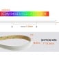 Tira de LED COB de neón RGB+CCT direccionable WS2805 24V IP68 resistente al agua 5 metros