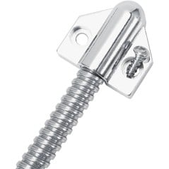 Zinc alloy cable gland head with fixing hole and stainless steel flexible conduit