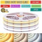 608 LEDs pro Meter, DC 24 V, 2700–6500 K, 5 Meter CCT COB-LED-Streifen