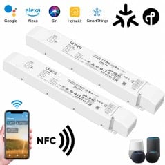 Due driver LED Matter over Thread da 75 W con NFC, per strisce a colore singolo e CCT