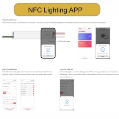 App NFC Lighting: lettura del driver LED, modifica dei parametri e scrittura con lo smartphone
