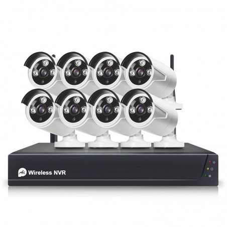 Kit de videovigilancia Tuya Smart WiFi 8 cámaras de control de voz