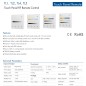 4-Szenen- oder 4-Zonen-2,4-GHz-RF-Touchpanel-Fernbedienung für LED-Controller