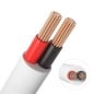 2-aderige kabel met mantel voor enkelkleurige LED-strips, 2 pinnen, 22 AWG