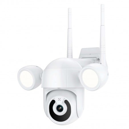Tuya Telecamera di Sicurezza WiFi PTZ con Doppia Luce 5.0MP