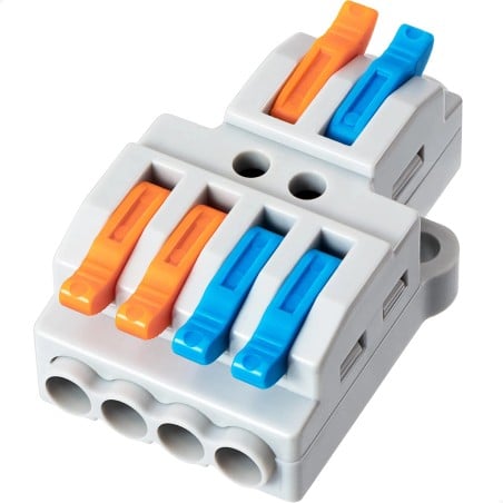 Connettore Rapido a Leva per Cavi con 2 Ingressi e Uscite Multiple