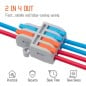 Quick Lever Cable Connector with 2 Inputs and Multiple Outputs