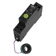 Slimme wifi-schakelaar 1-63 A voor DIN-rail met meegeleverde meetring voor het meten van lekstroom